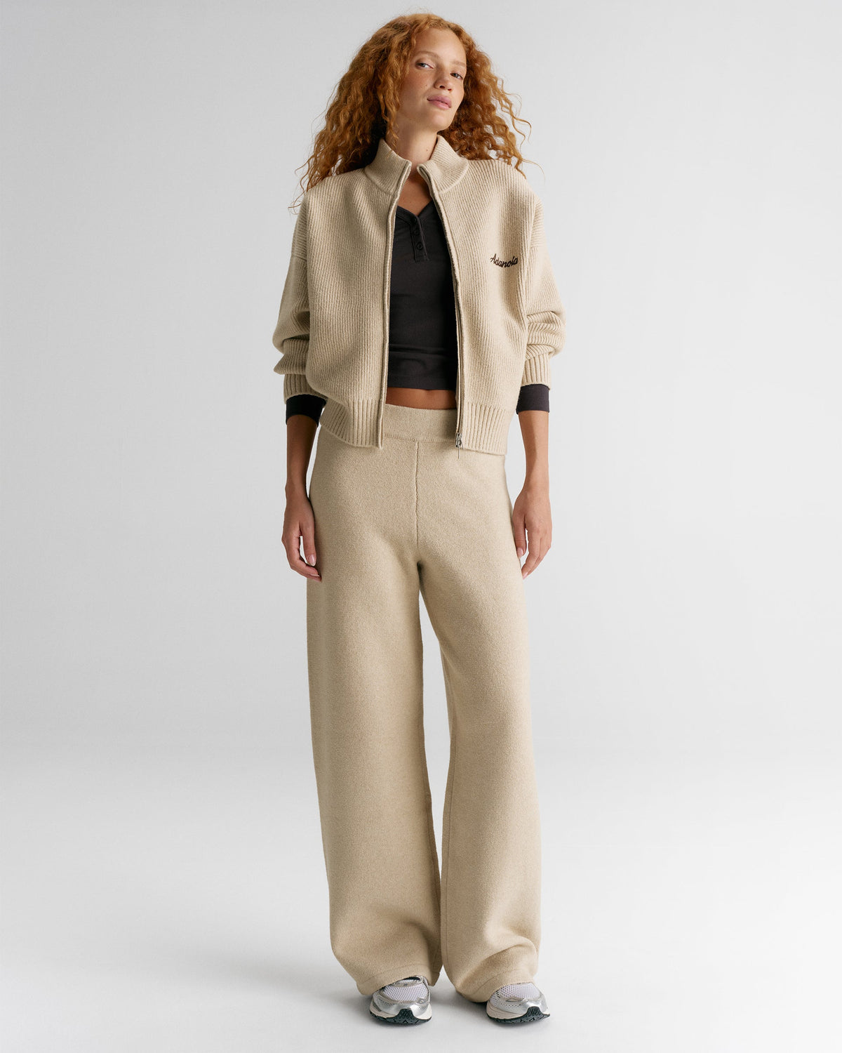 Knit Straight Leg Sweatpants (2 colors)