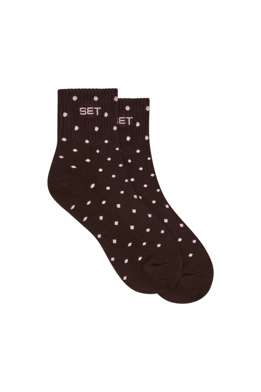 SET Polka Dot Shorty Socks(3 colors)