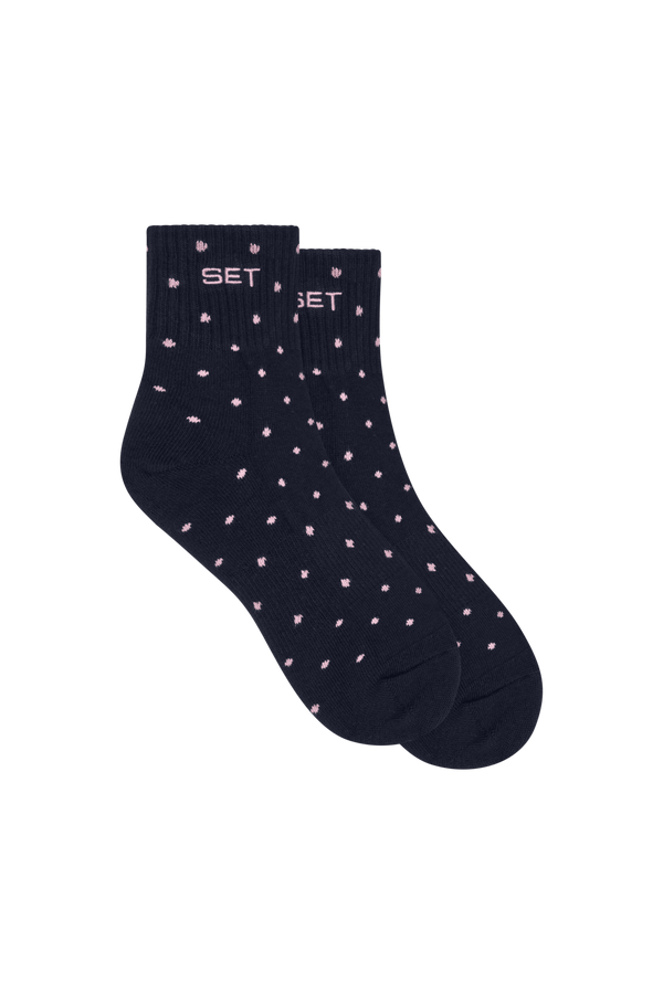 SET Polka Dot Shorty Socks(3 colors)