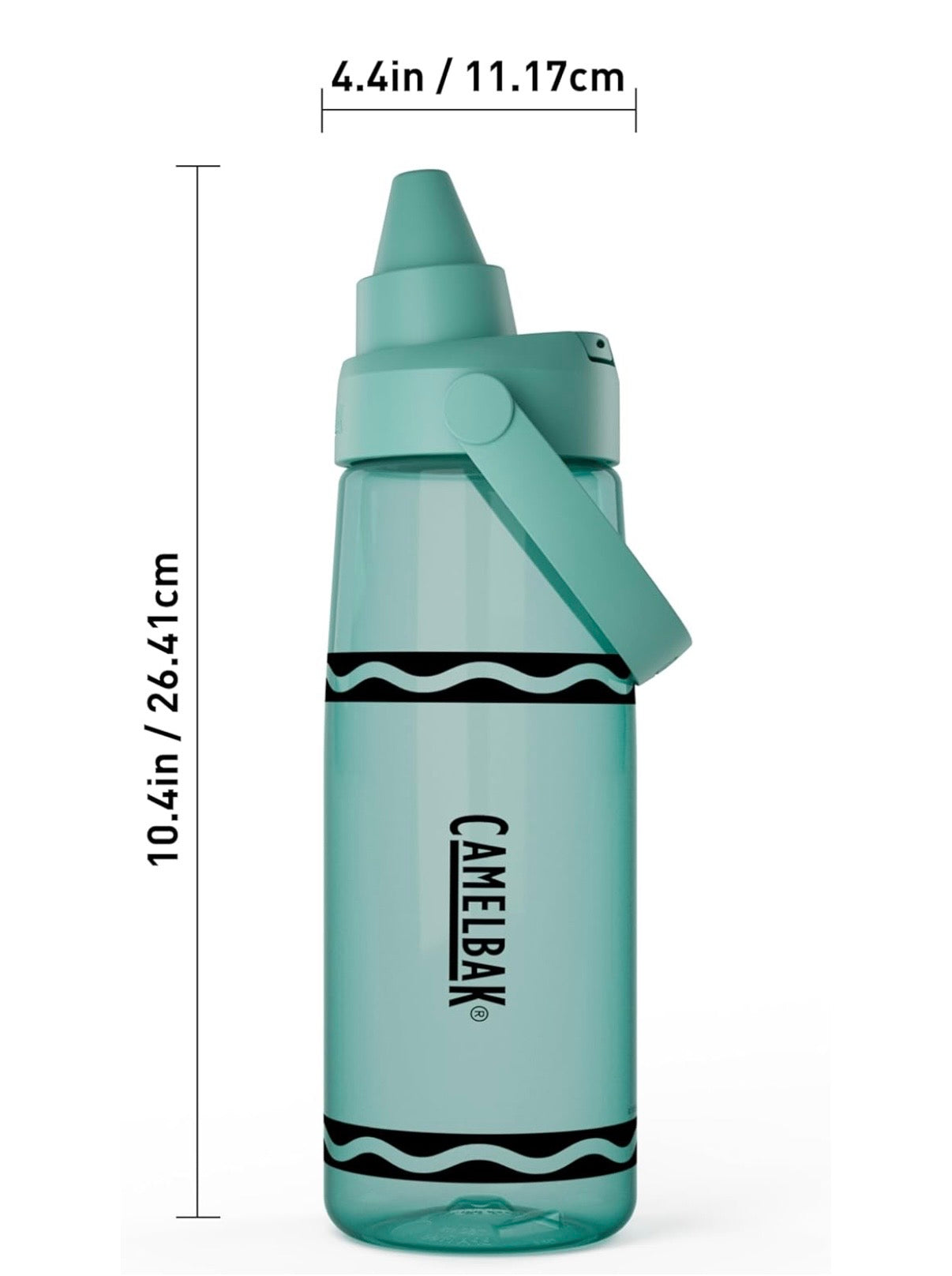 CamelBak Crayola Chug Water Bottle for Everyday Hydration, Tritan Renew Design with Chug Lid, 25oz (4 colors)