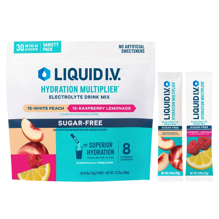 Liquid i.v Hydration Multiplier sugar-free Variety Pack (4 flavors)