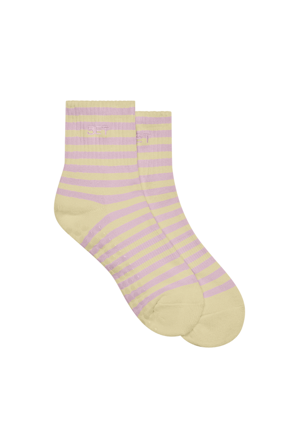 SET Stripe Shorty Grip Socks(2 colors)