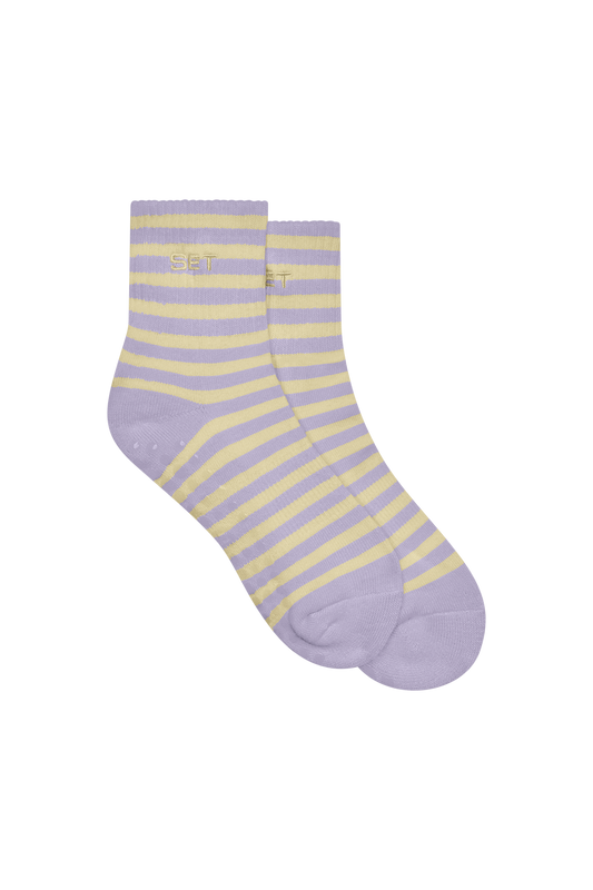 SET Stripe Shorty Grip Socks(2 colors)