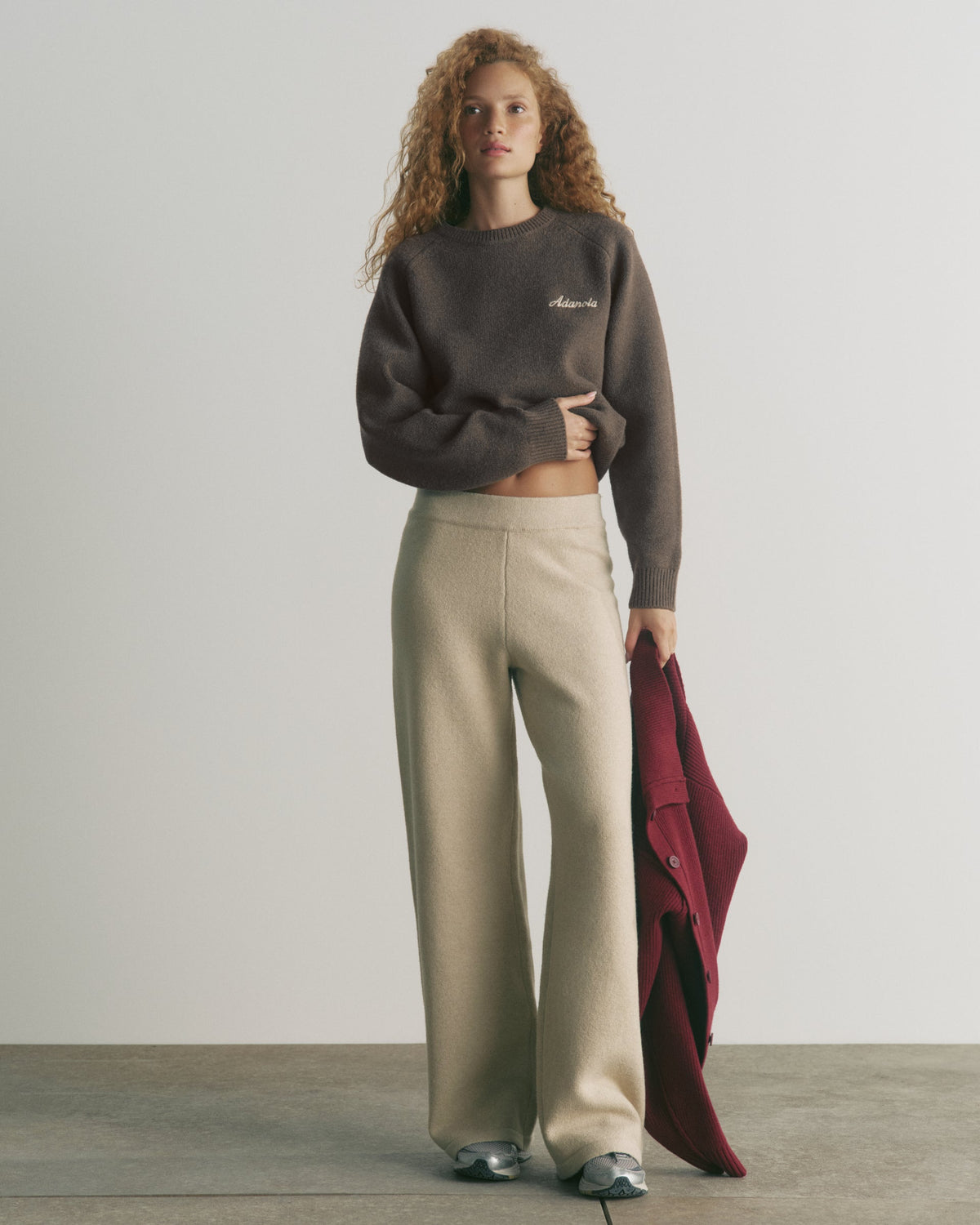 Knit Straight Leg Sweatpants (2 colors)