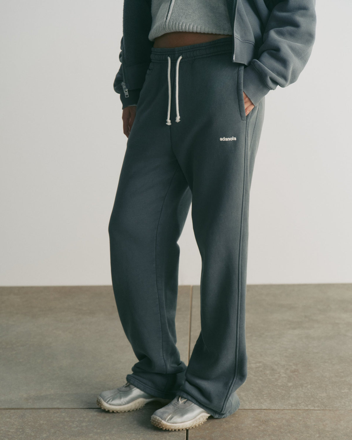 Vintage Straight Leg Sweatpants - Sea Green
