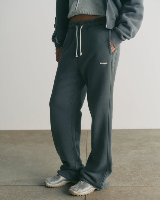 Vintage Straight Leg Sweatpants - Sea Green