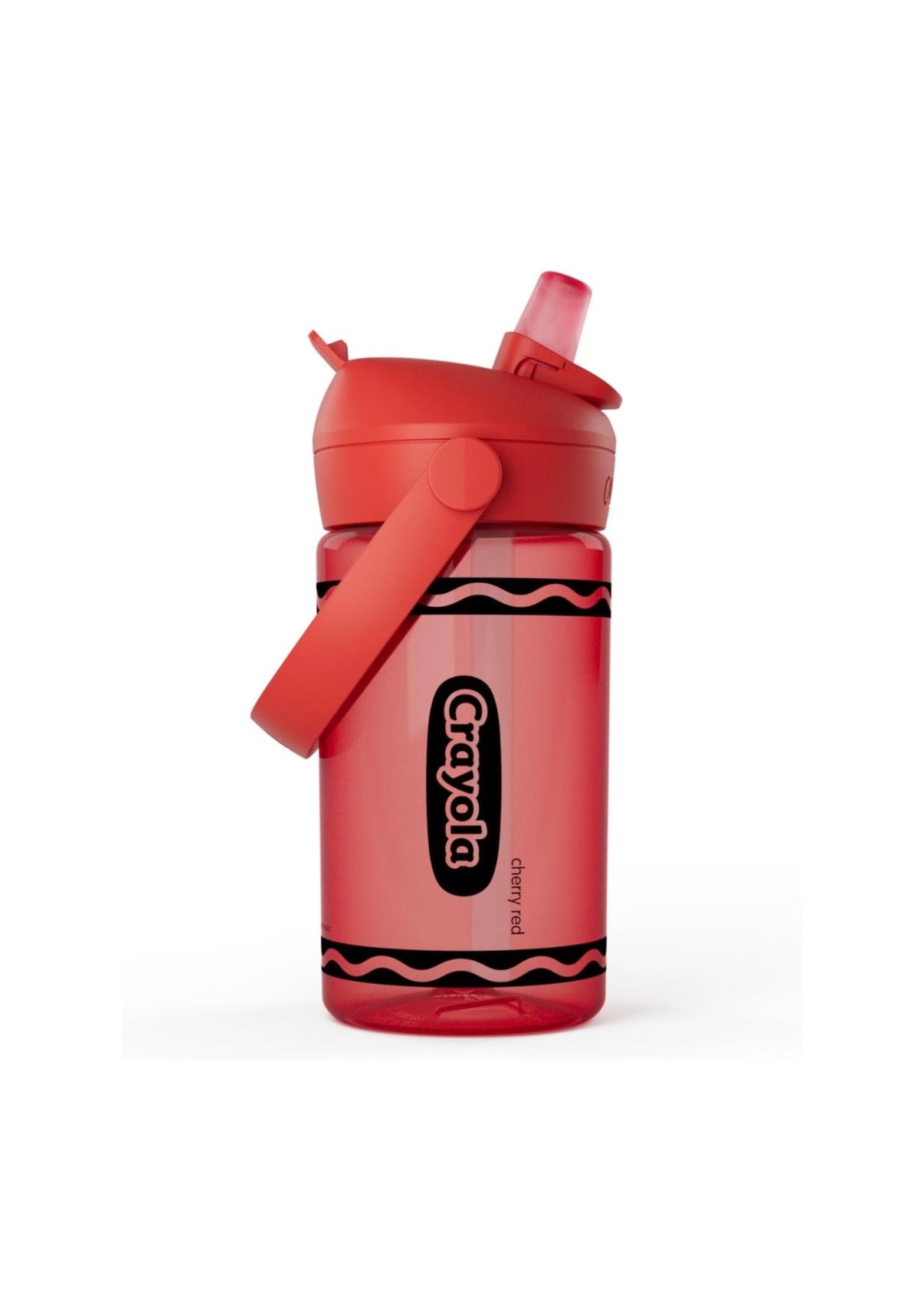 CamelBak Crayola Flip Straw Kids Water Bottle with Bite Valve, Tritan Renew Design for School and Everyday Use, 14oz(4 colors)